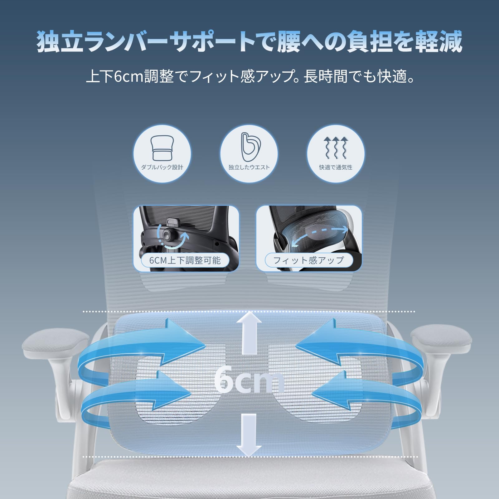Amazon.co.jp: SIHOO M102C オフィスチェア ゲーミングチェア 独立式